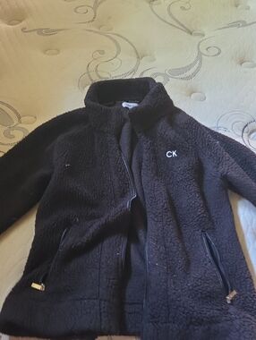 Calvin Klein Black Sherpa Puffer Jacket